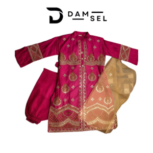 pink shalwar kameez with dupatta