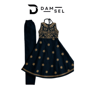 black anarkali dress for girls