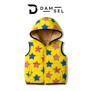 yellow puffer jacket (2–3 years)