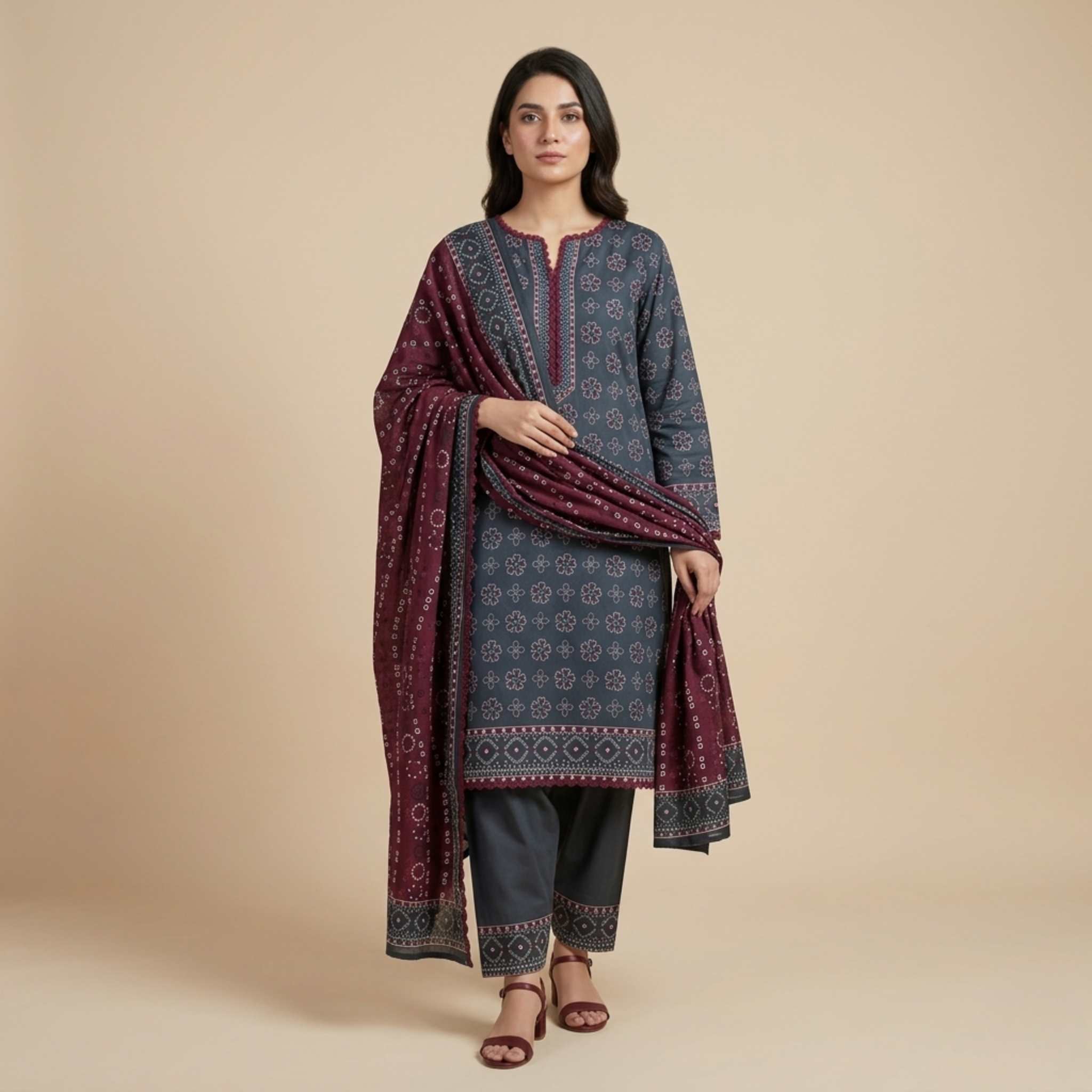 black lawn farshi 3 piece suit black lawn farshi 3 piece suit
